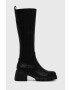 Steve Madden Ботуши Abrupt в черно с равна подметка - Pepit.bg