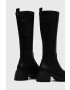 Steve Madden Ботуши Abrupt в черно с равна подметка - Pepit.bg