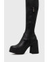Steve Madden Ботуши Clifftop в черно с висок ток - Pepit.bg