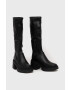 Steve Madden Ботуши Jetstream в черно с висок ток - Pepit.bg