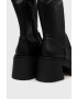 Steve Madden Ботуши Jetstream в черно с висок ток - Pepit.bg