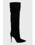 Steve Madden Ботуши Darian в черно с ток стилето - Pepit.bg