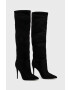 Steve Madden Ботуши Darian в черно с ток стилето - Pepit.bg