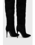Steve Madden Ботуши Darian в черно с ток стилето - Pepit.bg