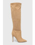 Steve Madden Ботуши Darian в бежово с ток стилето SM11002162 - Pepit.bg