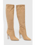 Steve Madden Ботуши Darian в бежово с ток стилето SM11002162 - Pepit.bg