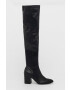Steve Madden Ботуши Jacey дамски в черно с висок ток - Pepit.bg