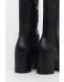 Steve Madden Ботуши Jacey дамски в черно с висок ток - Pepit.bg