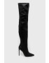 Steve Madden Ботуши Vava в черно с ток стилето - Pepit.bg