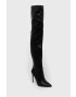 Steve Madden Ботуши Vava в черно с ток стилето - Pepit.bg