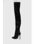 Steve Madden Ботуши Vava в черно с ток стилето - Pepit.bg