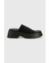 Steve Madden Чехли Throw back в черно с платформа SM11002450 - Pepit.bg