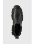 Steve Madden Кожени боти челси Cave в черно с платформа - Pepit.bg