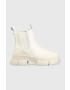 Steve Madden Кожени боти челси Cave в бежово с платформа - Pepit.bg