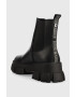 Steve Madden Кожени боти челси Tunnel в черно с платформа - Pepit.bg
