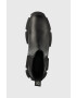 Steve Madden Кожени боти челси Tunnel в черно с платформа - Pepit.bg