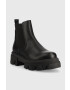Steve Madden Кожени боти челси Mixture в черно с равна подметка - Pepit.bg