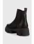 Steve Madden Кожени боти челси Mixture в черно с равна подметка - Pepit.bg
