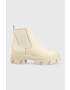 Steve Madden Кожени боти челси Mixture в бежово с платформа - Pepit.bg