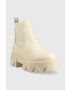 Steve Madden Кожени боти челси Mixture в бежово с платформа - Pepit.bg