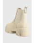 Steve Madden Кожени боти челси Mixture в бежово с платформа - Pepit.bg