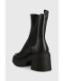 Steve Madden Кожени боти челси Parkway в черно с висок ток - Pepit.bg