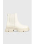 Steve Madden Кожени боти челси Tunnel в бежово с платформа - Pepit.bg