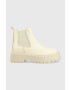 Steve Madden Кожени боти челси Veerly в бежово с платформа - Pepit.bg