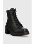 Steve Madden Кожени боти Freeport в черно с висок ток - Pepit.bg