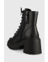 Steve Madden Кожени боти Freeport в черно с висок ток - Pepit.bg