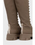 Steve Madden Кожени ботуши Marine в кафяво с платформа - Pepit.bg