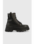 Steve Madden Кожени кубинки Frederique в черно с платформа - Pepit.bg