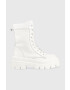 Steve Madden Кожени кубинки Fezza в бяло с равна подметка с лека изолация - Pepit.bg