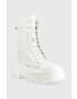 Steve Madden Кожени кубинки Fezza в бяло с равна подметка с лека изолация - Pepit.bg