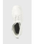 Steve Madden Кожени кубинки Fezza в бяло с равна подметка с лека изолация - Pepit.bg