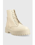 Steve Madden Кожени кубинки Skylar в бежово с платформа - Pepit.bg