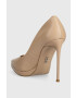 Steve Madden Кожени обувки с висок ток Klassy в бежово SM11002464 - Pepit.bg