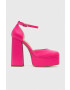 Steve Madden Обувки с дебел ток Tamy в бежово с висок ток - Pepit.bg