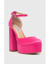 Steve Madden Обувки с дебел ток Tamy в бежово с висок ток - Pepit.bg