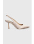 Steve Madden Обувки с висок ток Lustrous в бежово с отворена пета SM11002088 - Pepit.bg