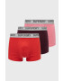 Superdry Боксерки (3 чифта) мъжки в бордо - Pepit.bg