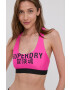 Superdry Горнище на бански в розово с мека чашка - Pepit.bg