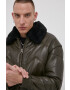 Superdry Koжено яке в зелено със зимна изолация - Pepit.bg