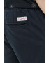 Superdry Къс панталон с лен в тъмносиньо - Pepit.bg