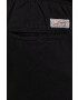 Superdry Къс панталон с лен в черно - Pepit.bg