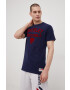Superdry Памучна тениска в тъмносиньо с принт - Pepit.bg