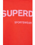 Superdry Памучна тениска в червено - Pepit.bg