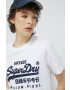 Superdry Памучна тениска в бяло - Pepit.bg
