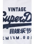 Superdry Памучна тениска в бяло - Pepit.bg