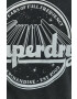 Superdry Памучна тениска в черно с принт - Pepit.bg